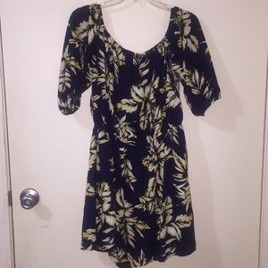 Tropical print dress
